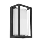Eglo Luce Da Parete Genovese Aluminium Nero 10W 1050lm - 865 Luce Del Giorno | IP65 - Sensore Di Movimento